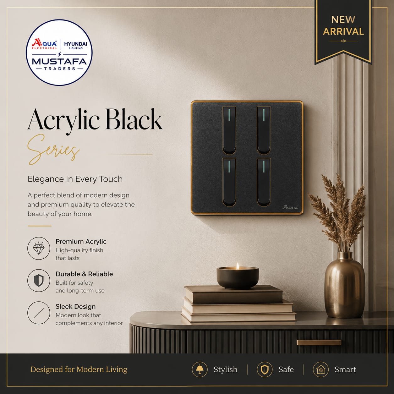 Aqua Acrylic Black Series switch — new arrival