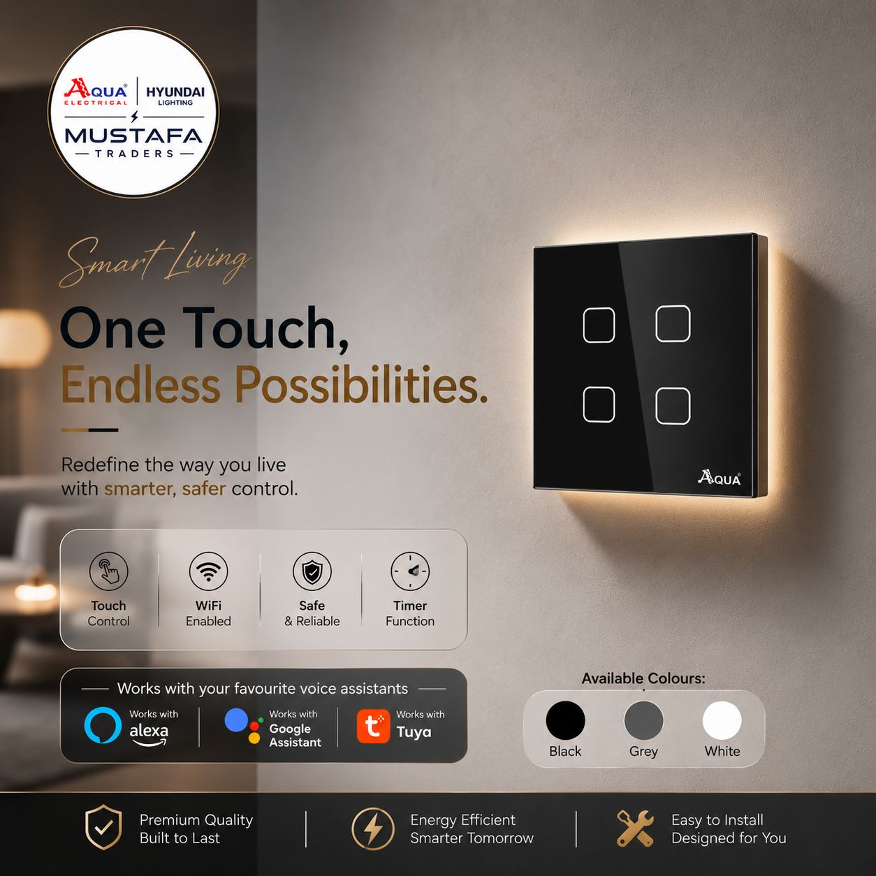 Aqua smart touch switch — featured product